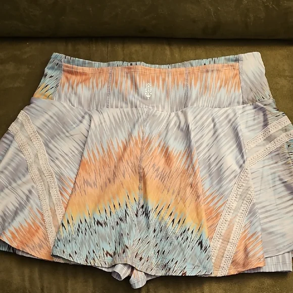 NWT Free People Movement Multicolor Skort - Picture 3 of 5